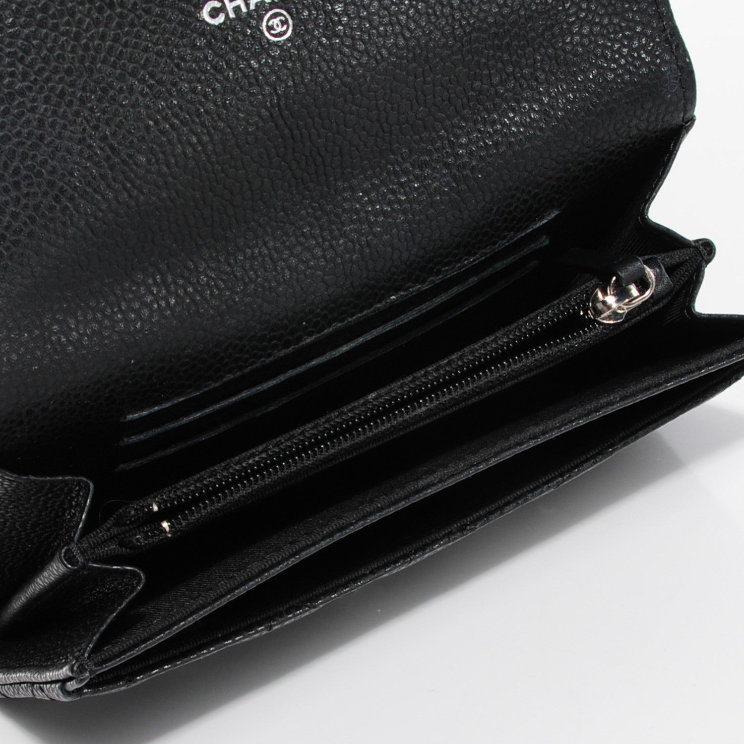 Chanel Caviar Quilted Small Flap Wallet Black 5 of 9