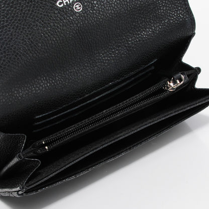 Chanel Caviar Quilted Small Flap Wallet Black 5 of 9