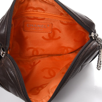 Chanel Calfskin Quilted Cambon Pochette Brown 5 of 10