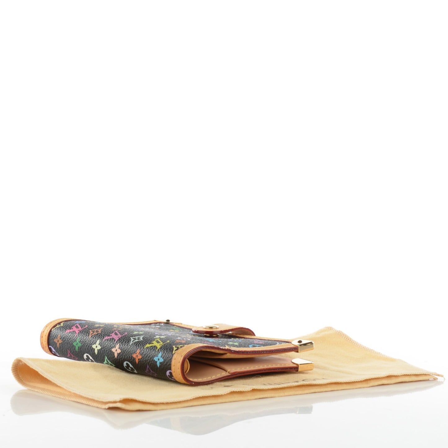 Monogram Multicolor Small Ring Agenda Cover Black