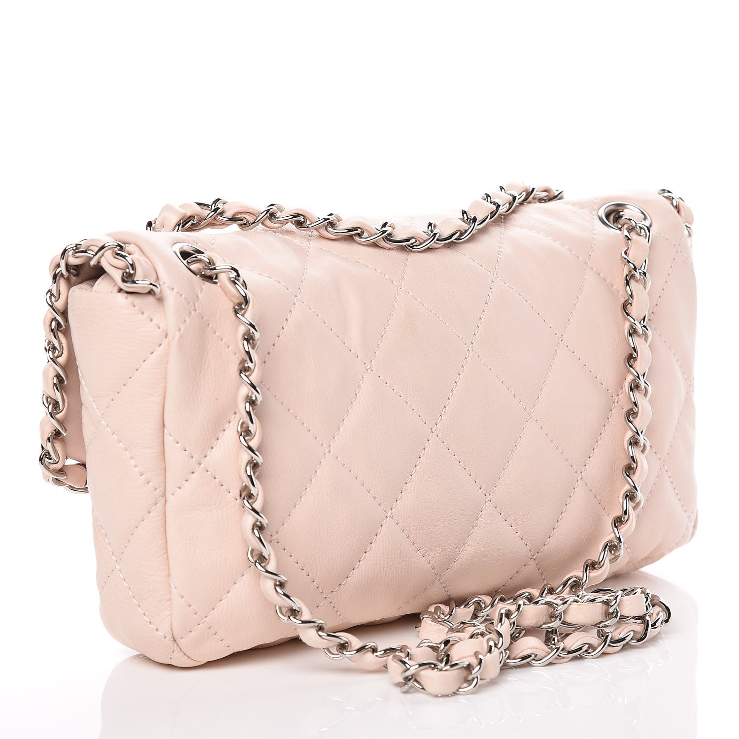 Chanel Calfskin Quilted Small Chain Me Flap Light Pink 3 of 13