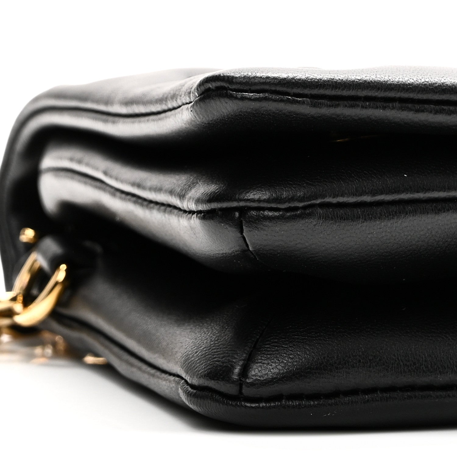 Louis Vuitton Lambskin Embossed Monogram Pochette Coussin Black 8 of 10