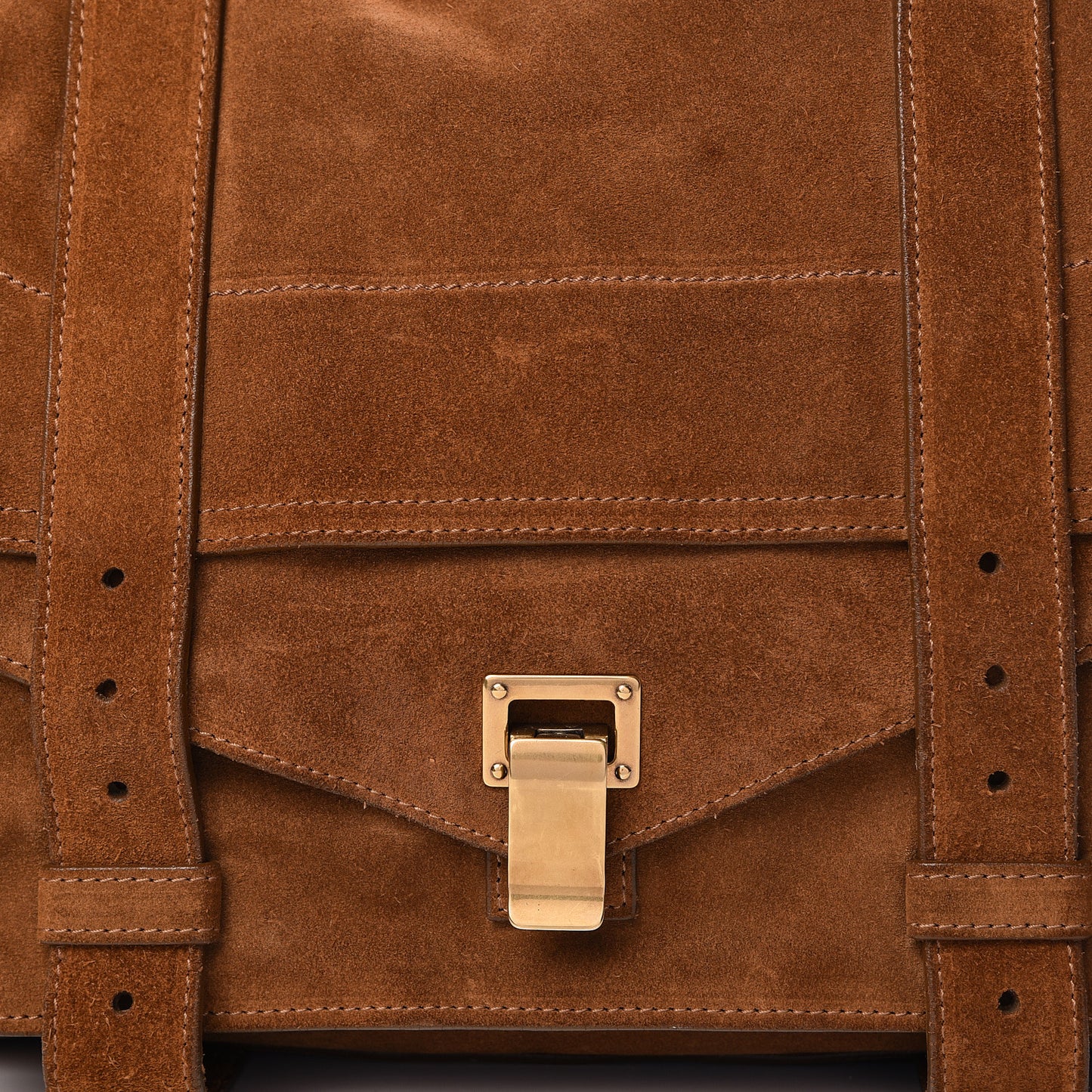Suede Large PS1 Satchel Tobacco