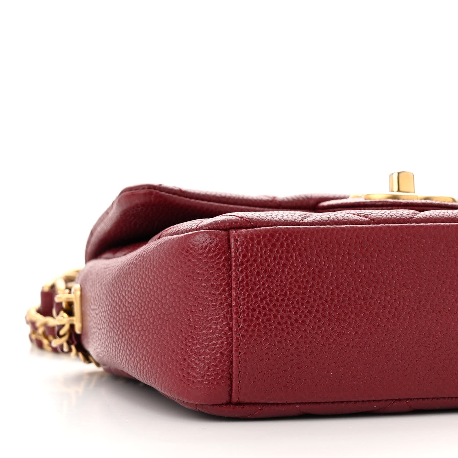 Chanel Caviar Quilted Mini Chain Soul Flap Burgundy 9 of 11