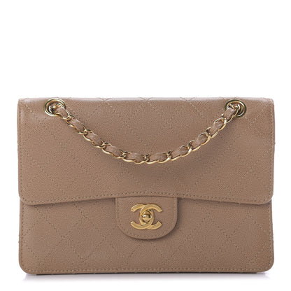 Chanel Caviar Stitch Small Single Flap Beige 1 of 10