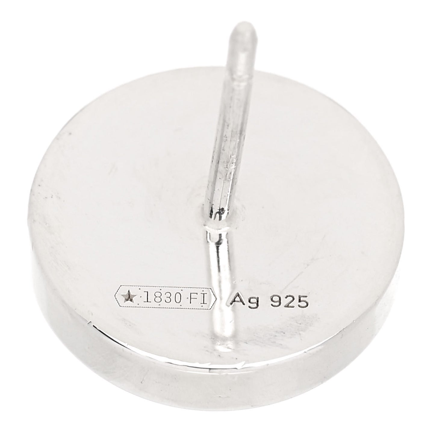 Sterling Silver Round Stud Earrings