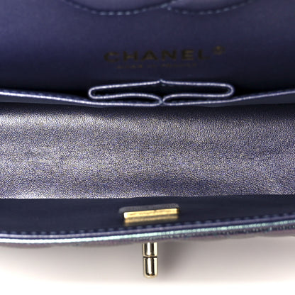 Chanel Iridescent Caviar Quilted Medium Double Flap Purple 5 of 12