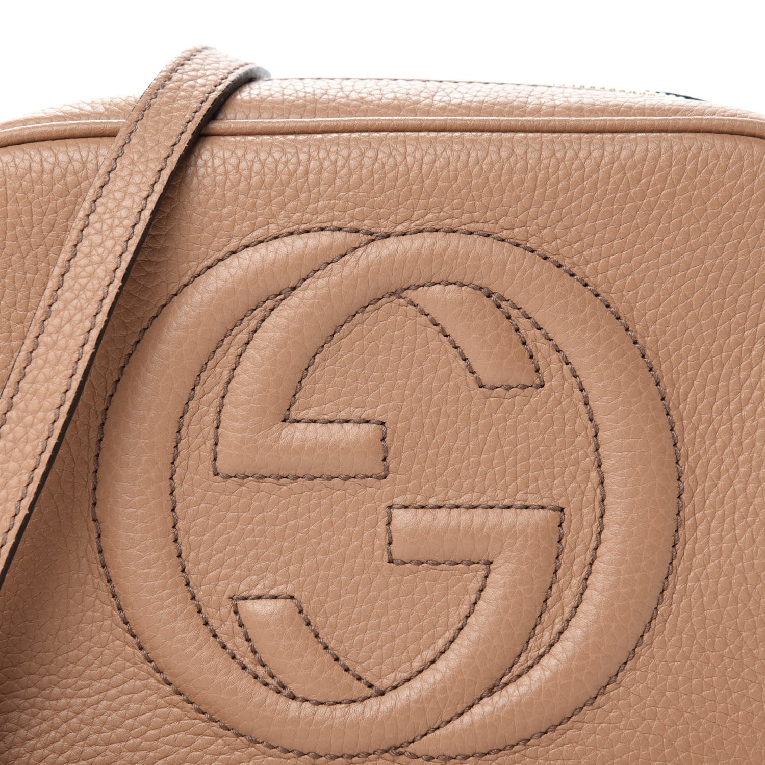 Gucci Pebbled Calfskin Small Soho Disco Bag Rose Beige 10 of 10