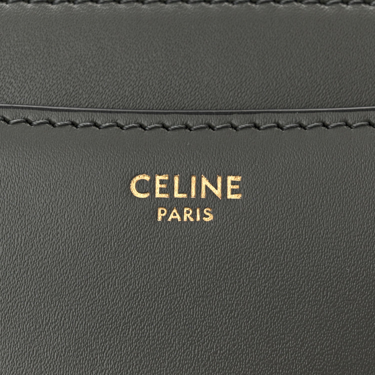 Celine Satinated Calfskin Mini 16 Top Handle Bag Grey 6 of 9
