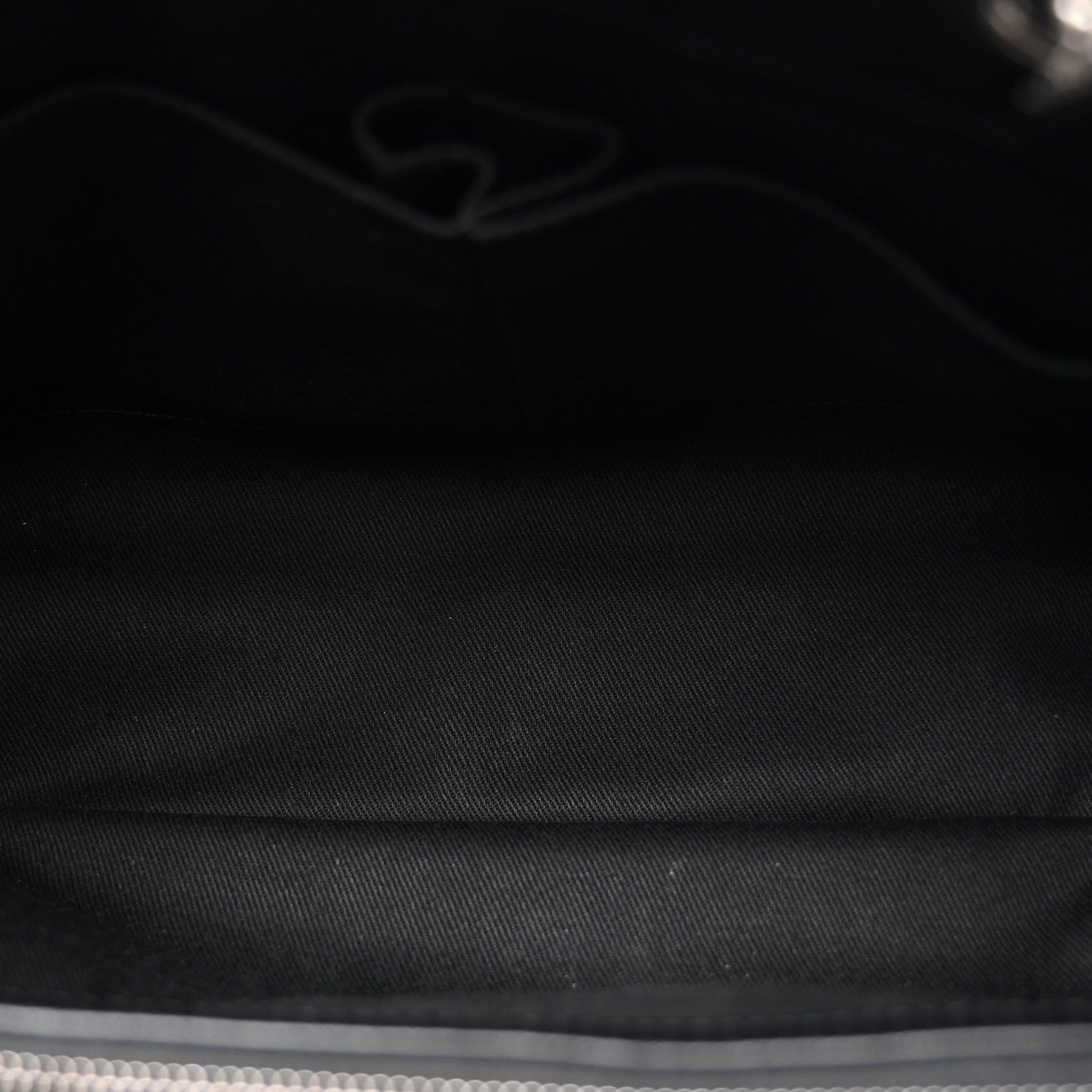 Chanel Metallic Goatskin Quilted Large City Rock Shopping Bag Black 5 of 10