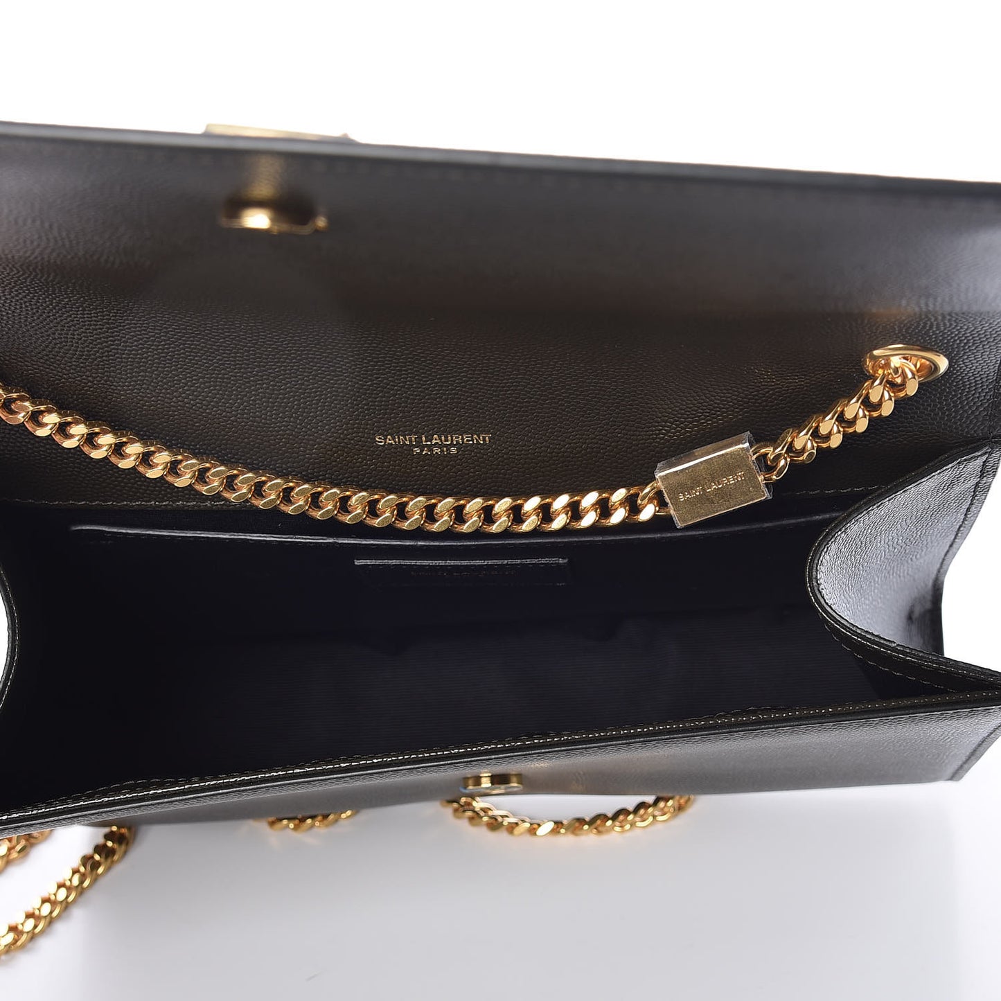 Grain De Poudre Medium Classic Monogram Kate Satchel Dark Tea