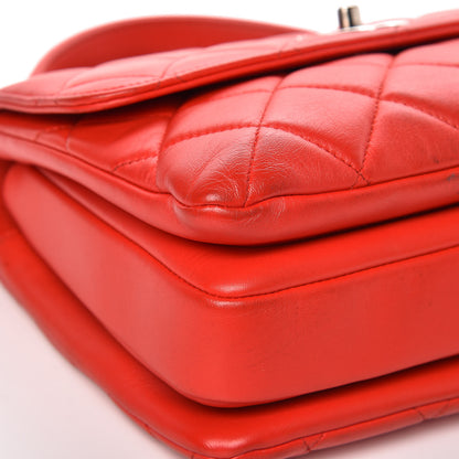 Chanel Lambskin Quilted Small Trendy CC Dual Handle Bag Red 8 of 9