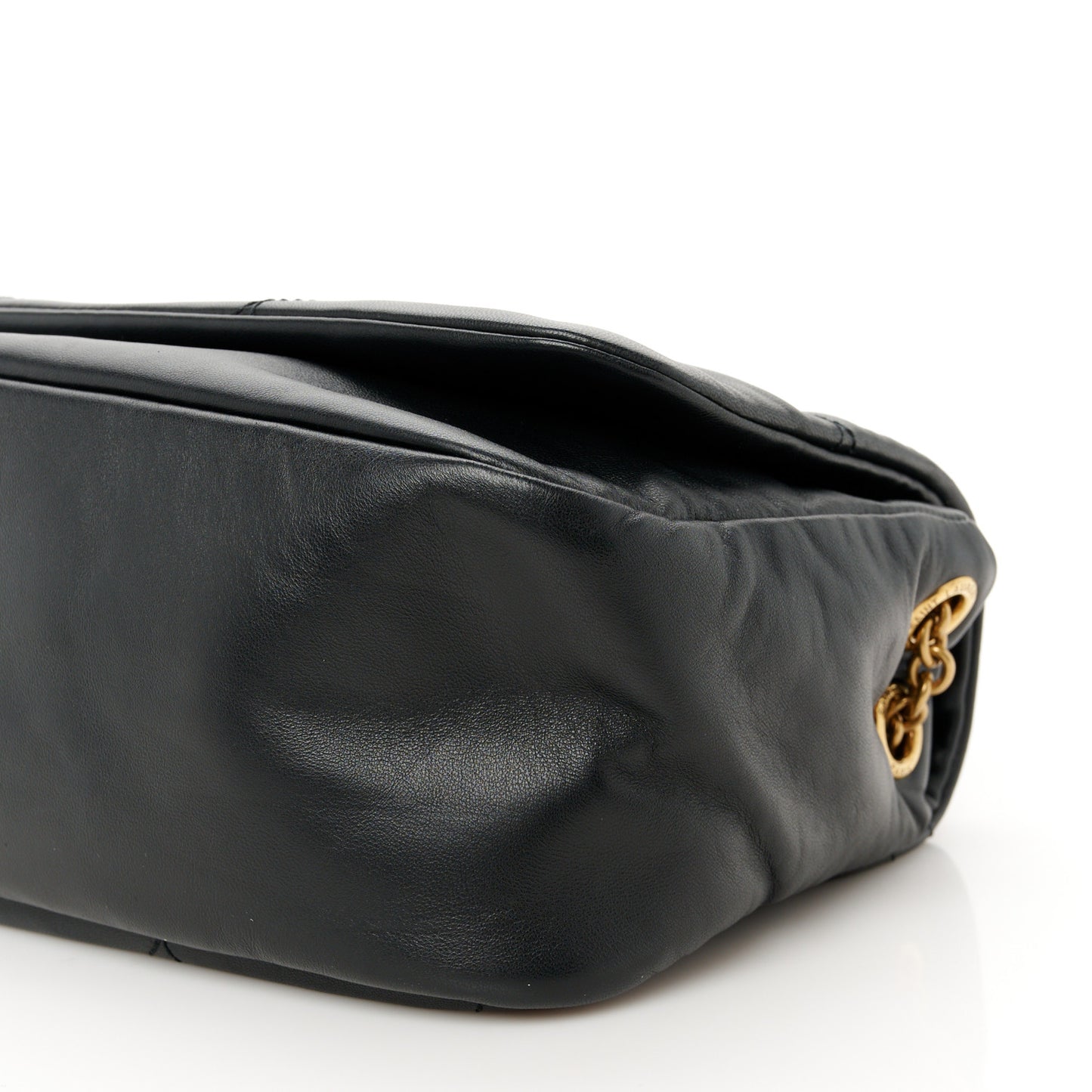 Lambskin Matelasse Monogram Small Jamie 4.3 Black