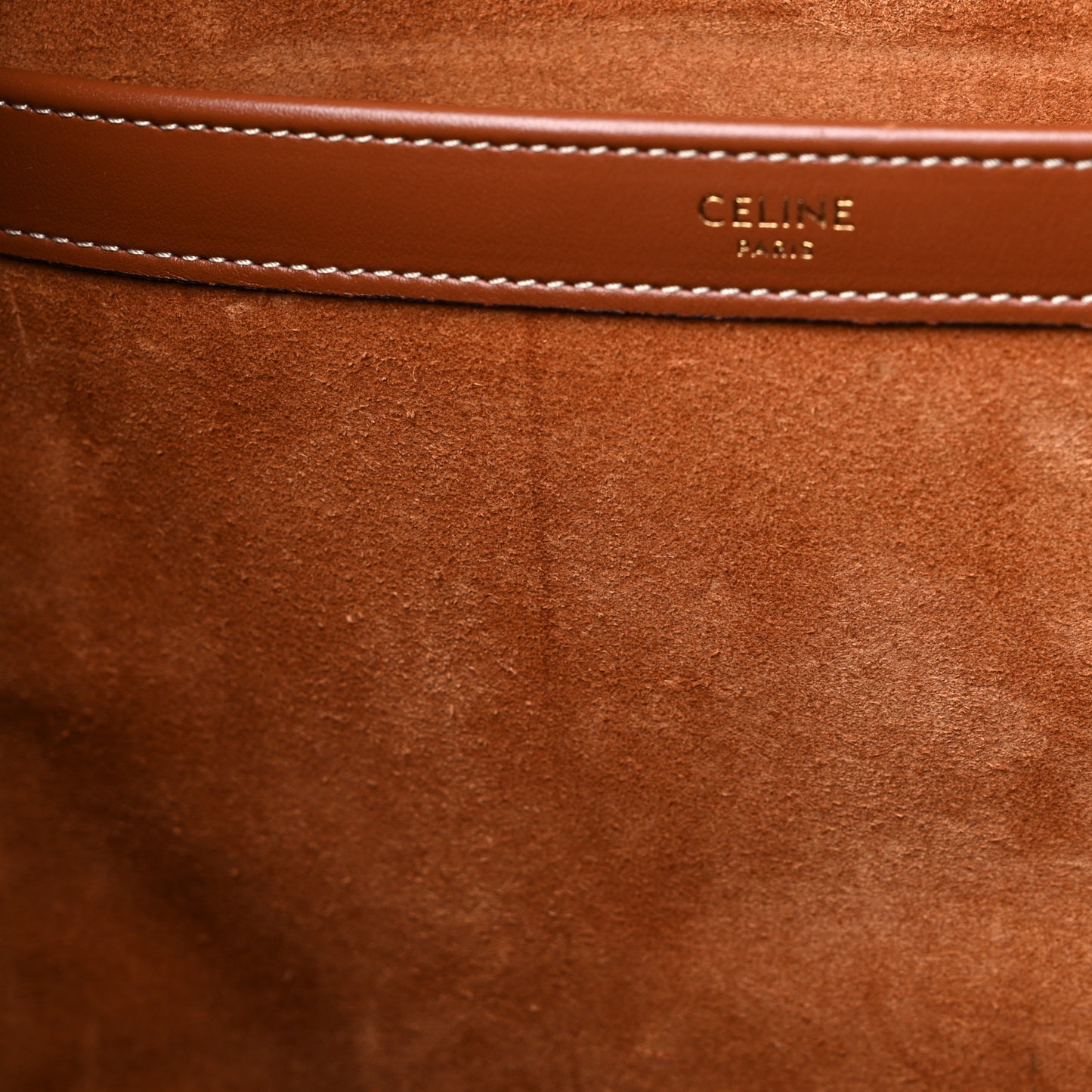 Smooth Calfskin Cuir Triomphe Cabas Drawstring Tan