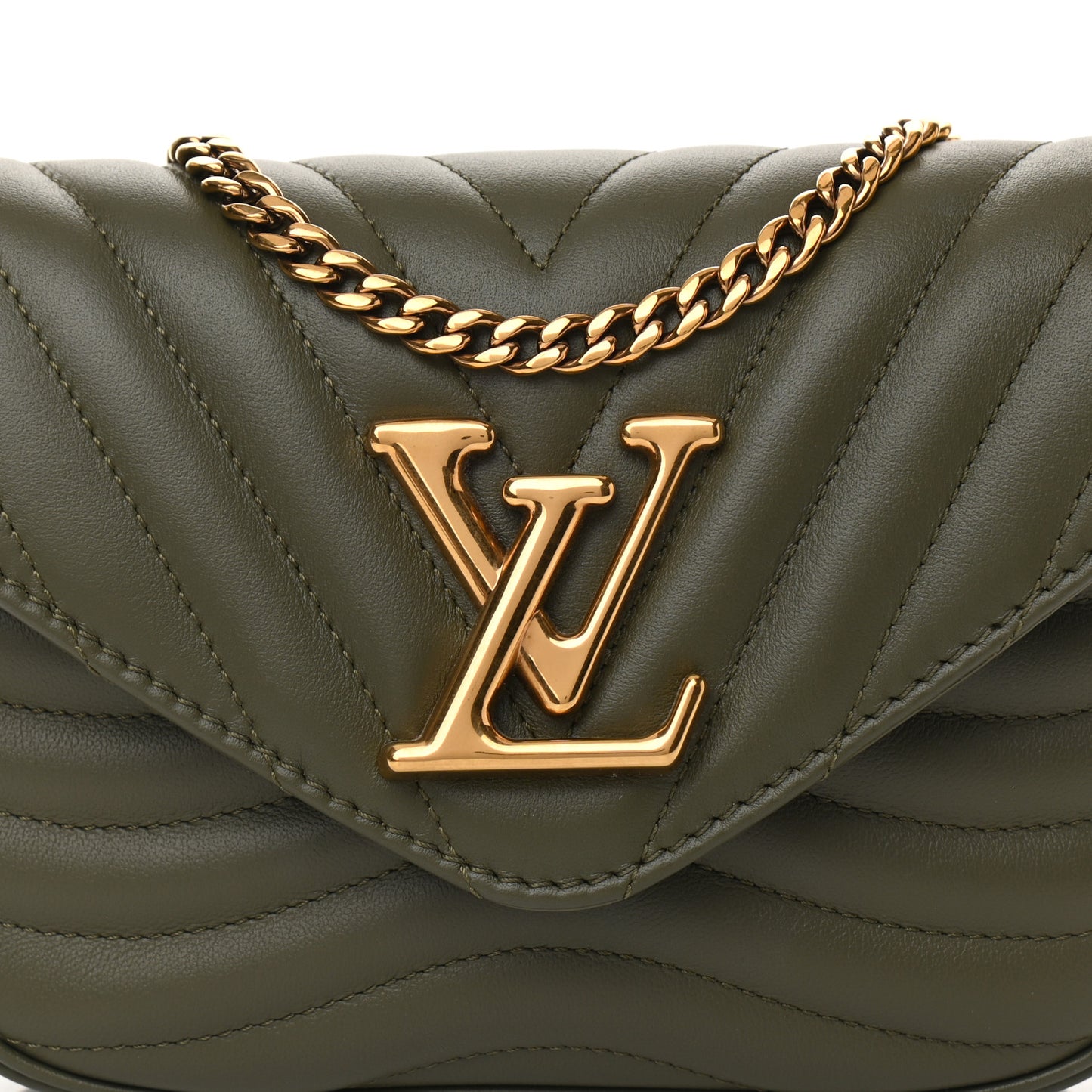 Calfskin New Wave Multi Pochette Kaki