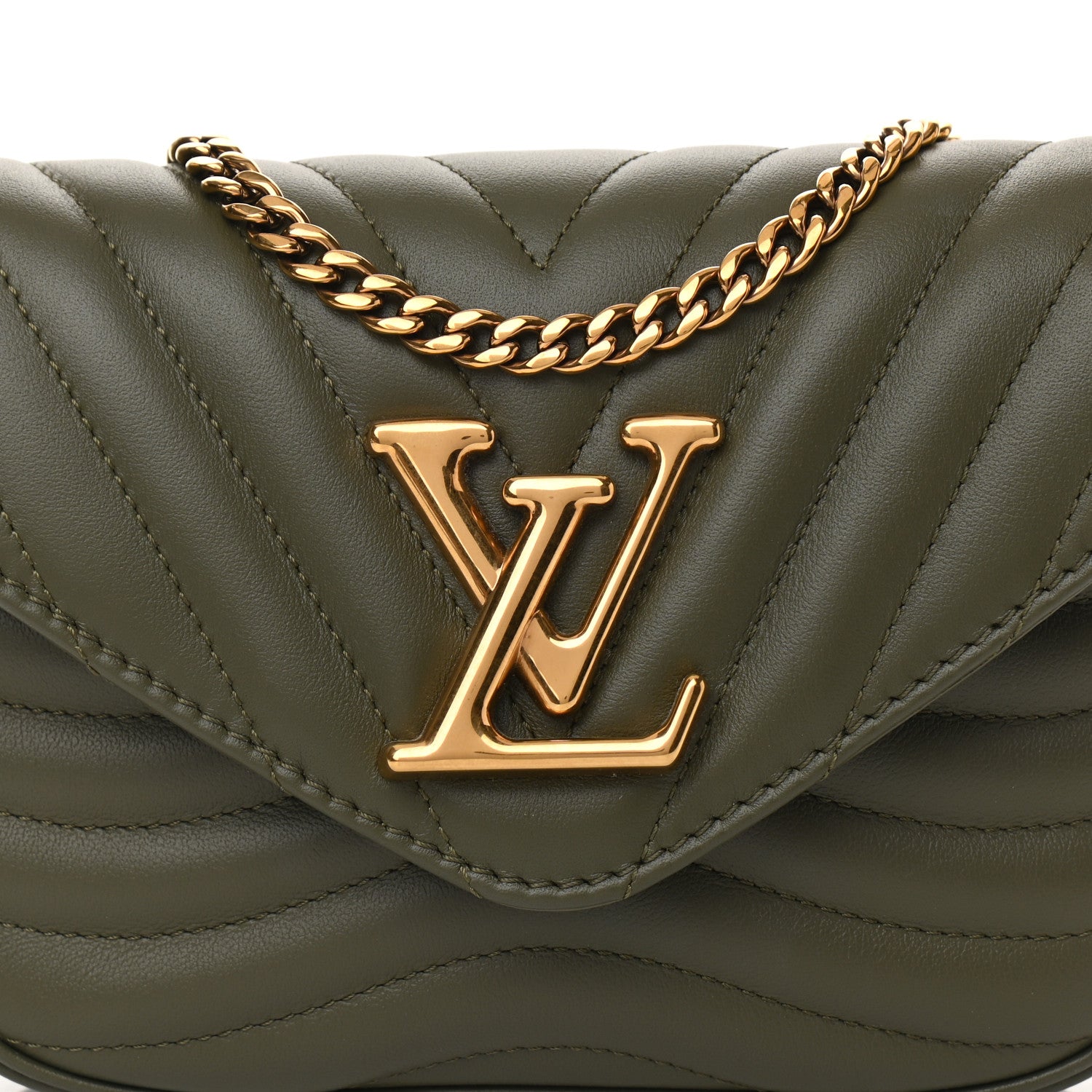 Louis Vuitton Calfskin New Wave Multi Pochette Kaki 7 of 8