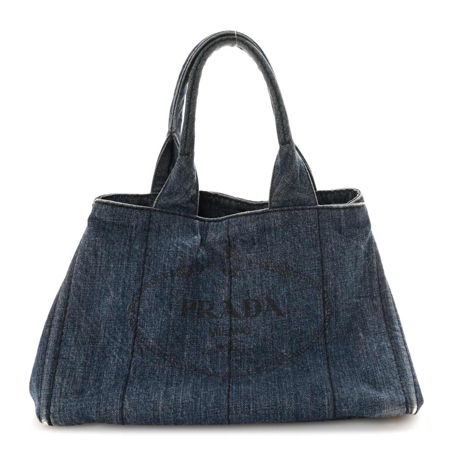 Denim Canapa Logo Tote Avio