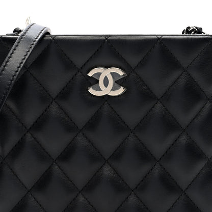 Chanel Lambskin Quilted Crossbody Bag Black 8 of 10