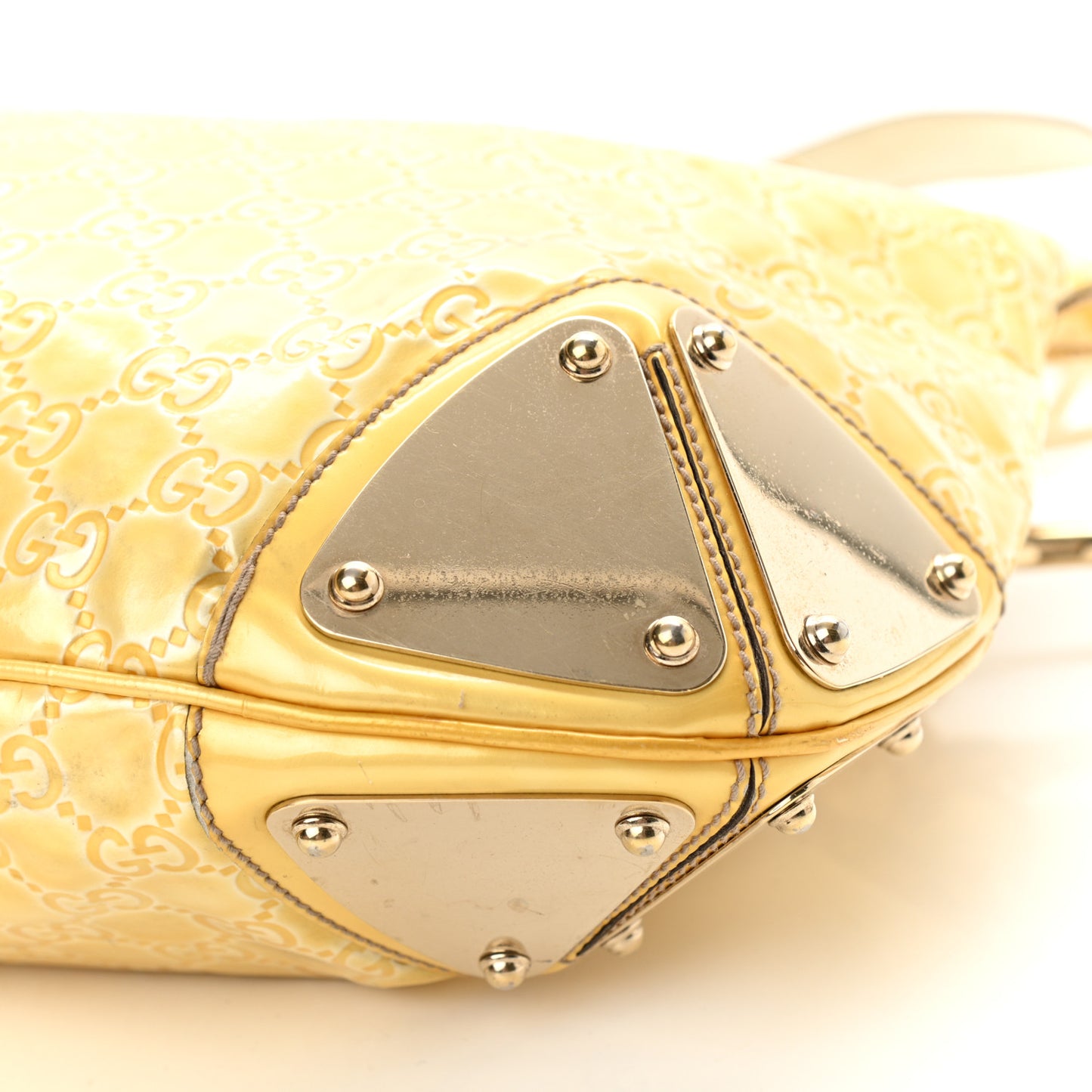 Shine Guccissima Medium Indy Top Handle Hobo Yellow