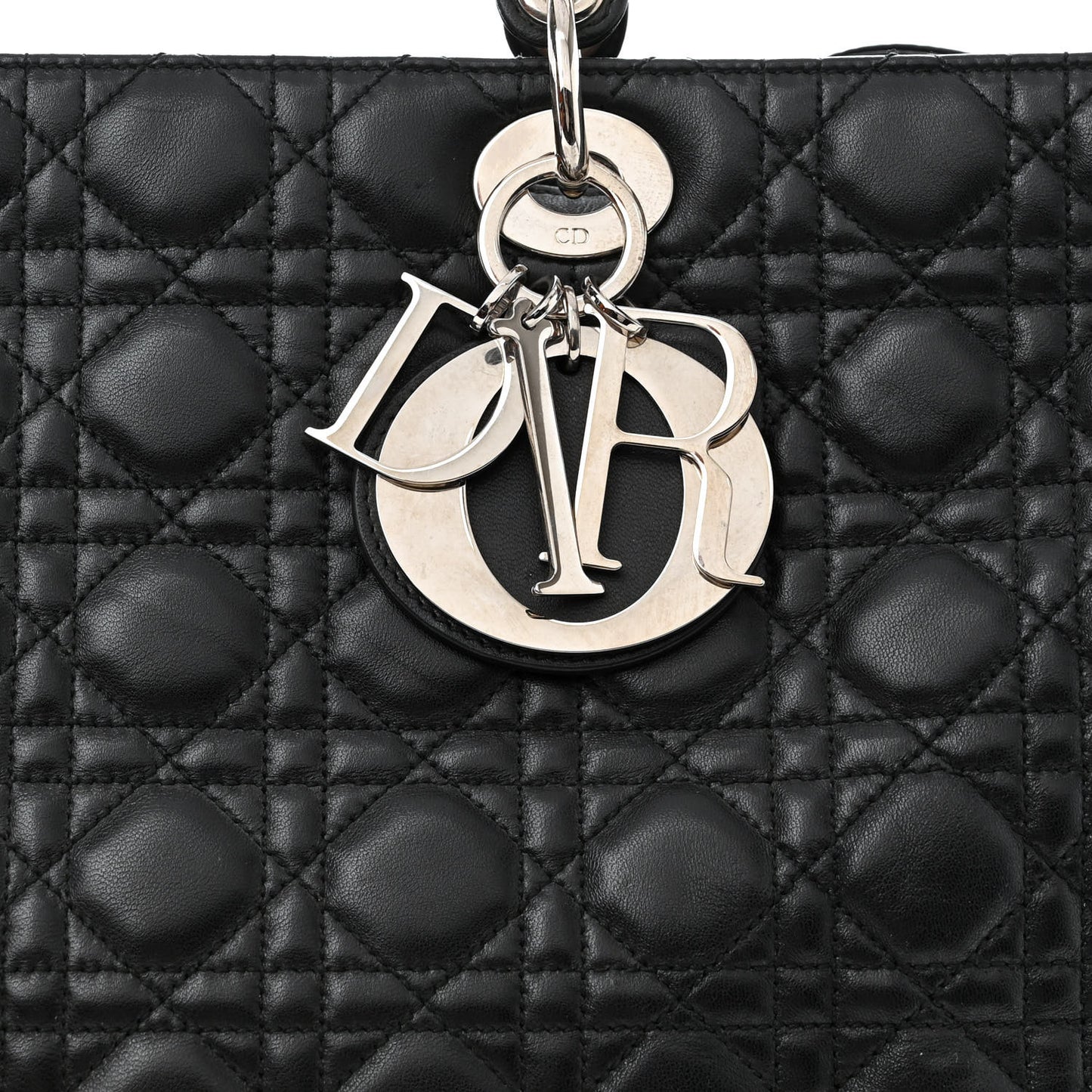Lambskin Cannage XL Lady Dior Black