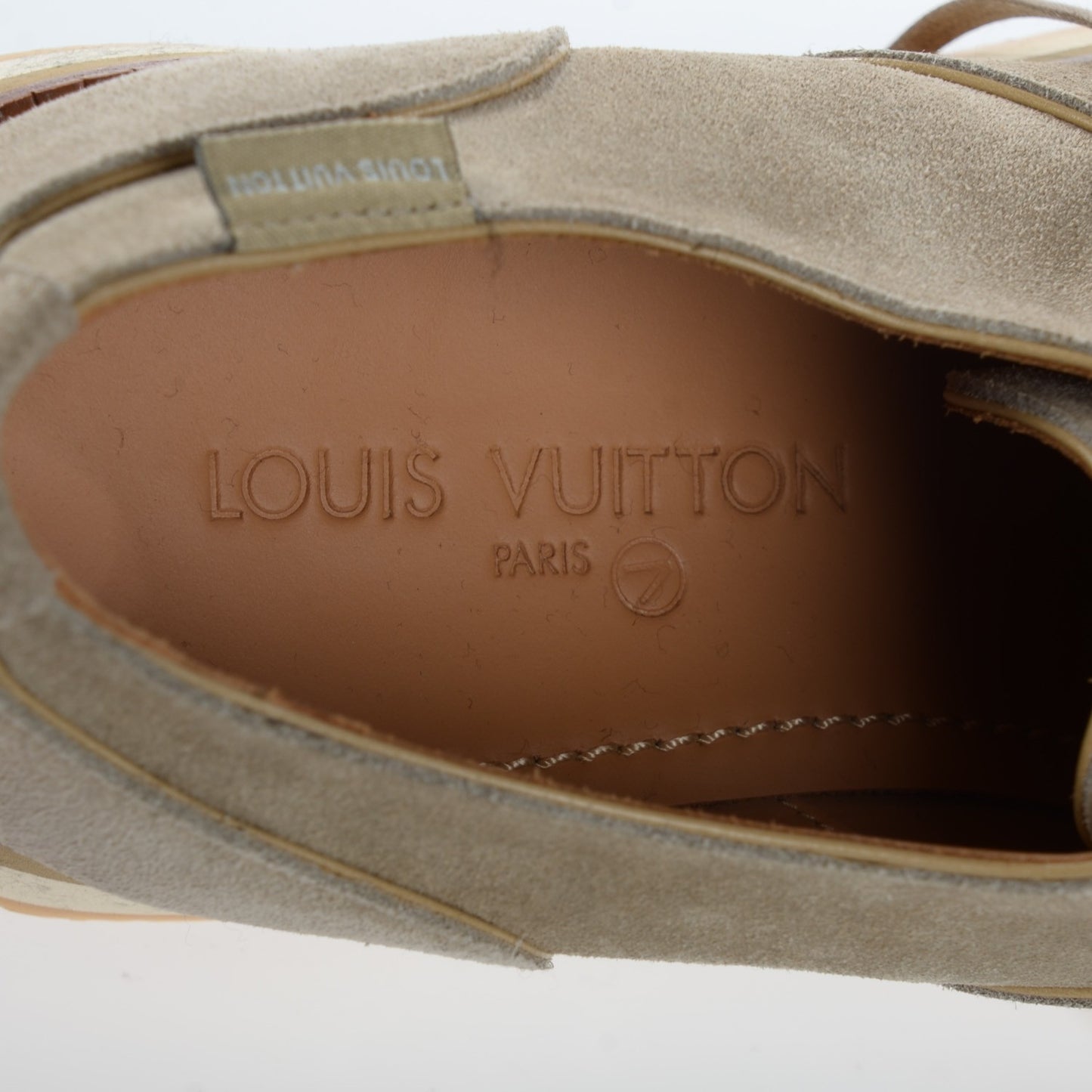Calfskin Suede Superliner Derby Oxfords 8 Taupe Brown