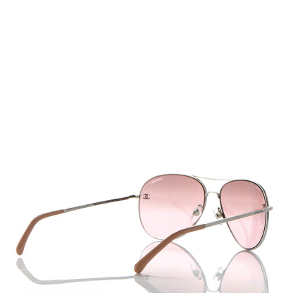 Chanel CC Aviator Sunglasses 4189-T-Q Pink 4 of 8