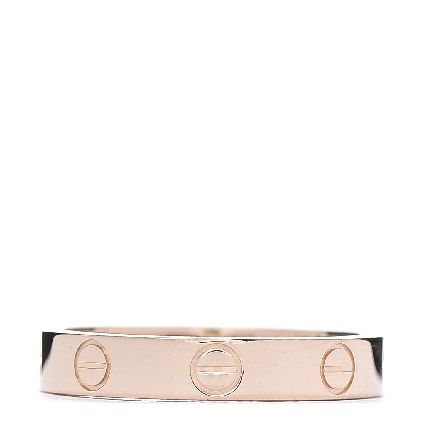 18K Pink Gold 3.5mm LOVE Wedding Band Ring 54 6.75