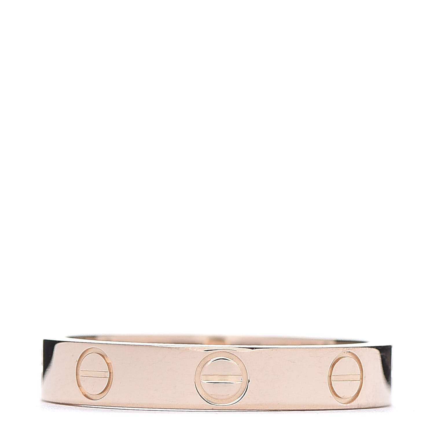 Cartier 18K Pink Gold 3.5mm LOVE Wedding Band Ring 54 6.75 3 of 4