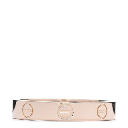 Cartier 18K Pink Gold 3.5mm LOVE Wedding Band Ring 54 6.75 3 of 4