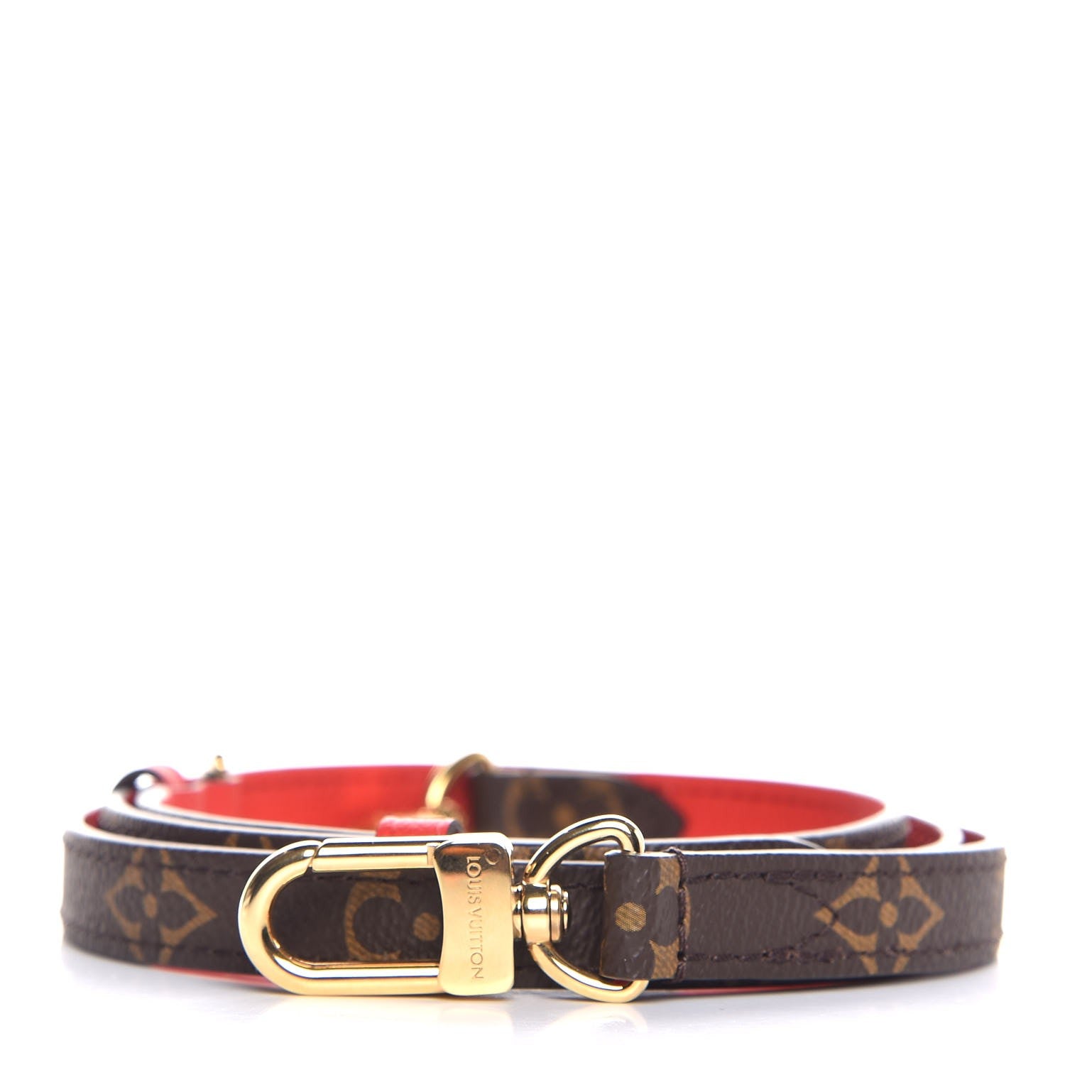 Louis Vuitton Monogram Adjustable Shoulder Strap Red 1 of 5