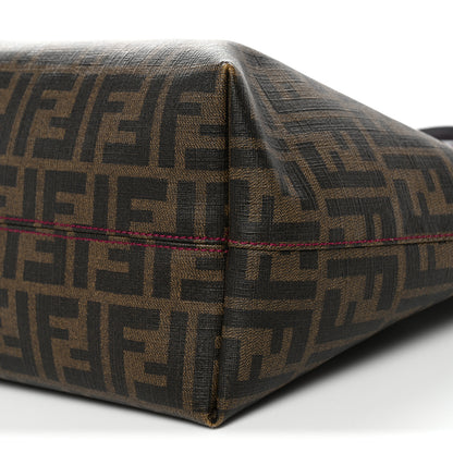 Fendi Zucca Spalmati Clover Lady Bug Roll Tote Tobacco 10 of 11