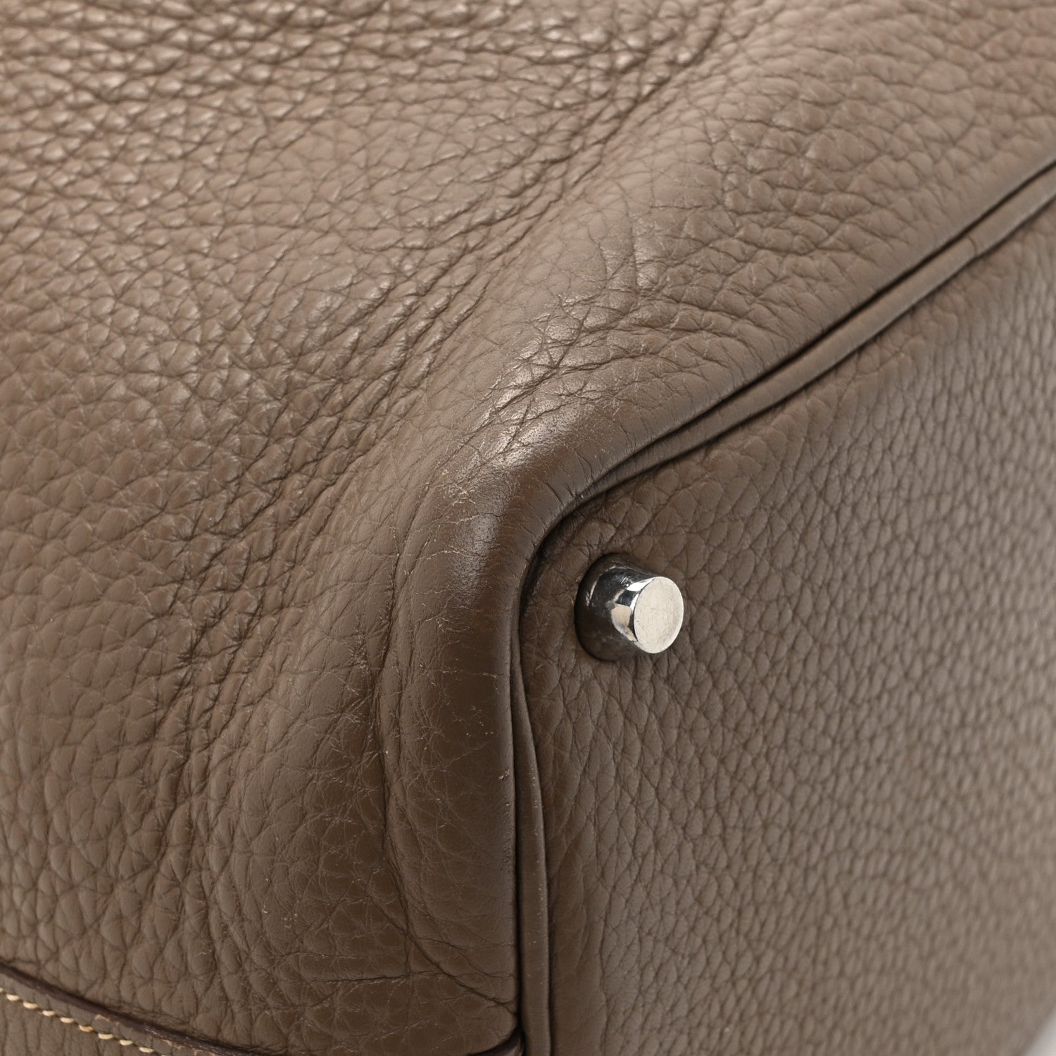 Hermes Taurillon Clemence Picotin Lock 18 PM Etoupe 14 of 16