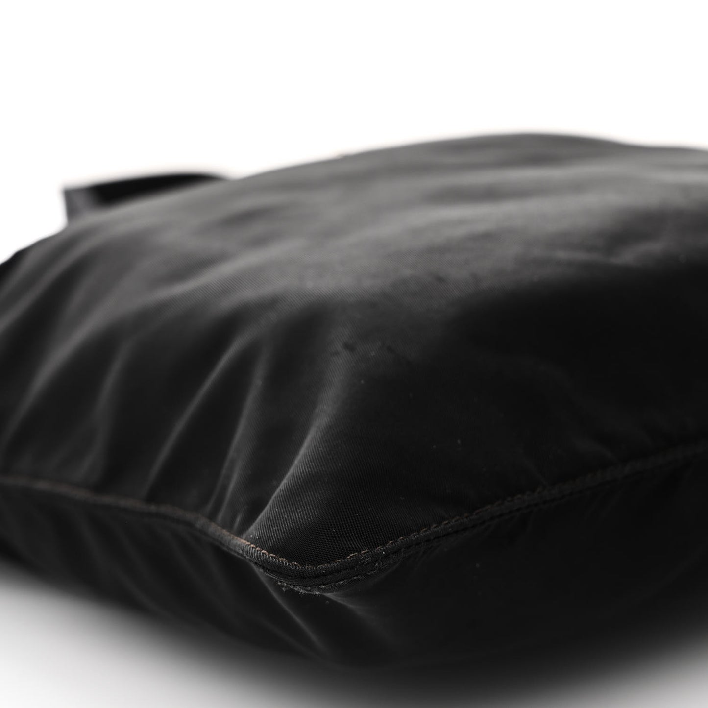 Nylon Vela Flat Messenger Bag Black