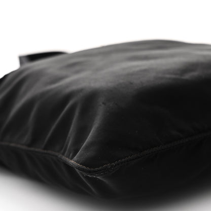 Prada Nylon Vela Flat Messenger Bag Black 8 of 9