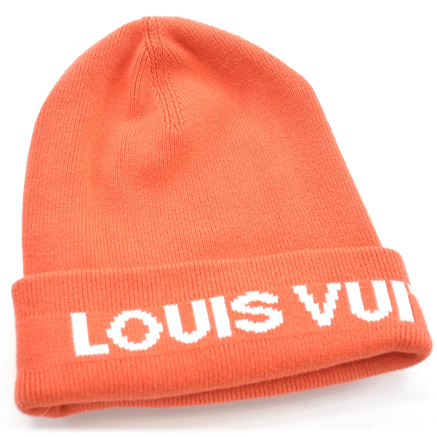 Louis Vuitton Cotton Cashmere Cup Beanie Hat Orange 1 of 4
