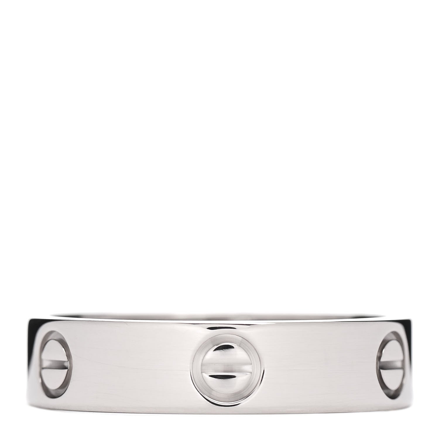 Cartier 18K White Gold 5.5mm LOVE Ring 65 11 1 of 4