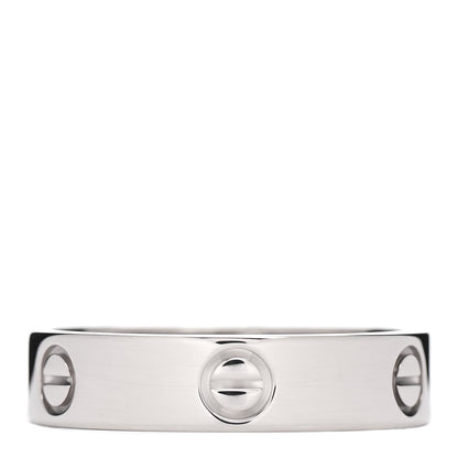 Cartier 18K White Gold 5.5mm LOVE Ring 65 11 1 of 4