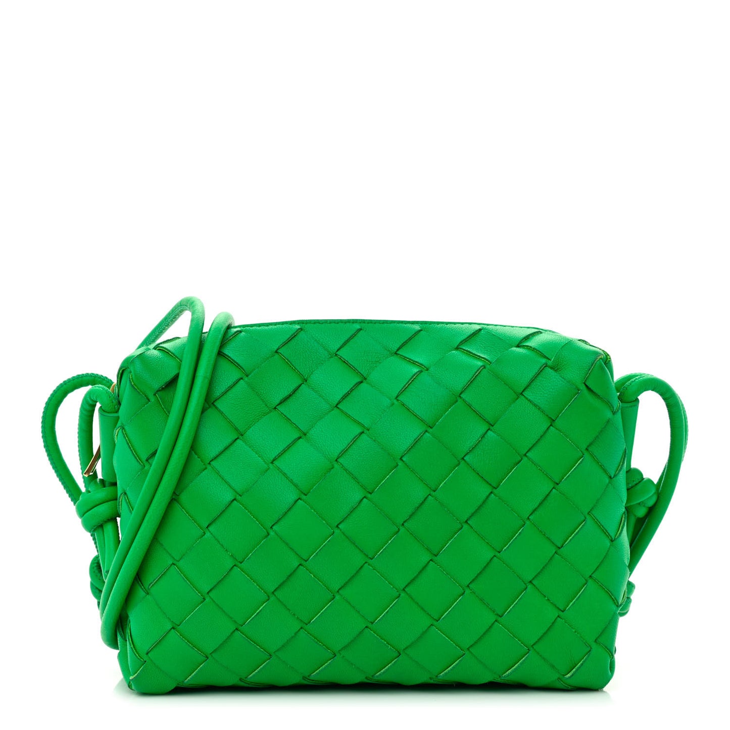 Nappa Intrecciato Mini Loop Camera Bag Parakeet
