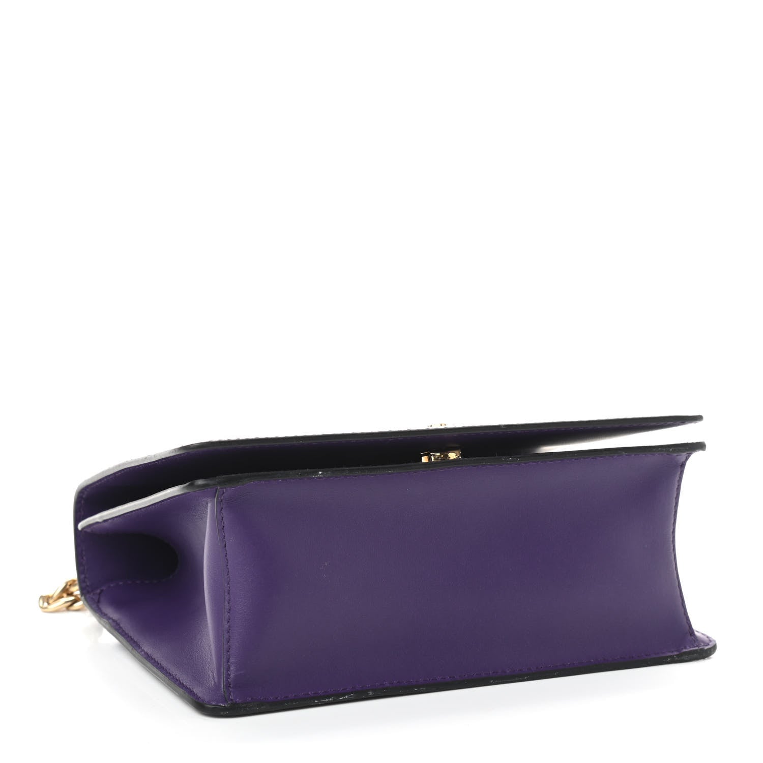 Prada Saffiano Soft Calfskin Chain Crossbody Bag Viola 4 of 10