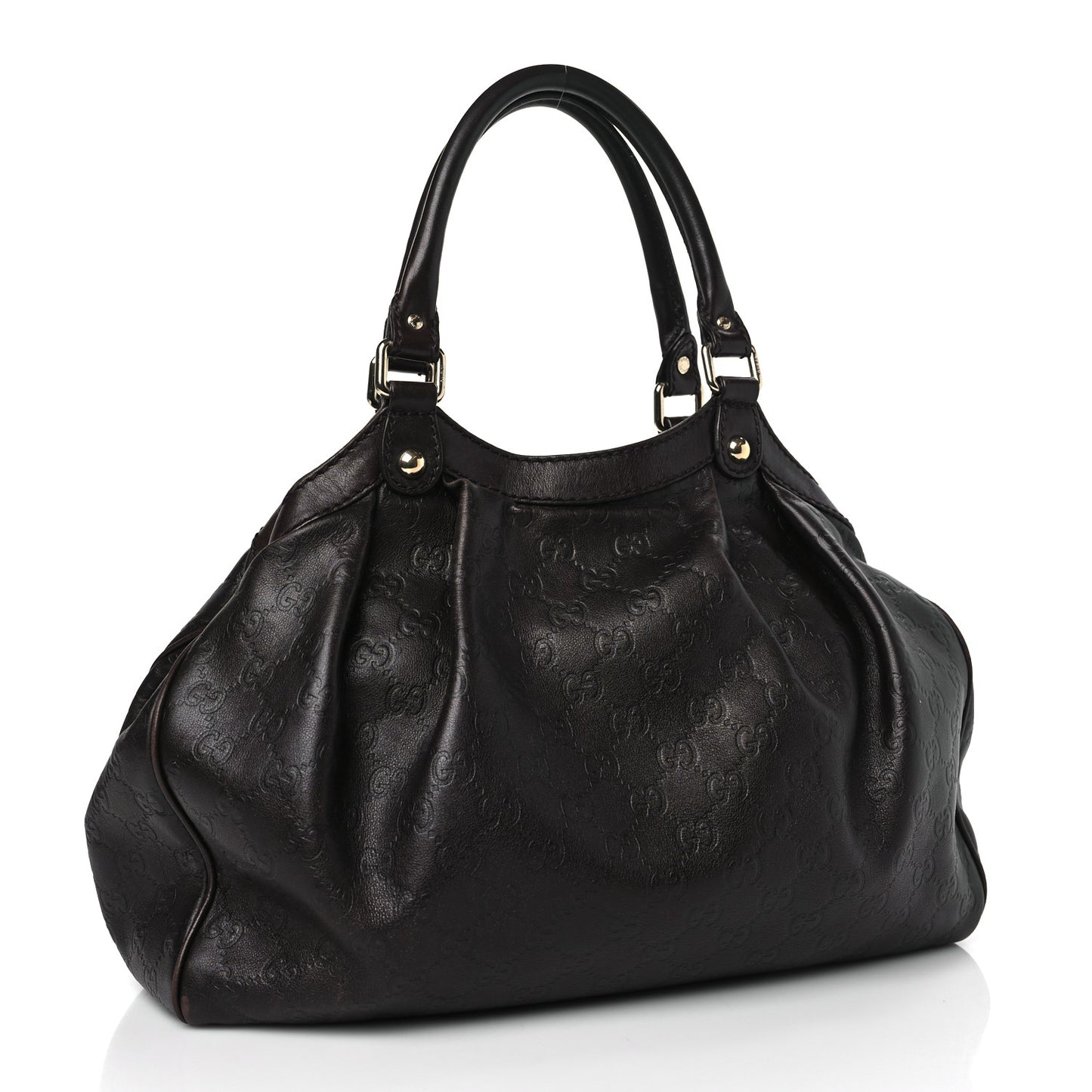 Guccissima Medium Sukey Tote Brown