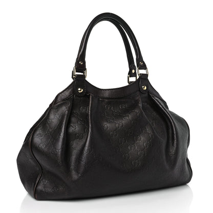 Gucci Guccissima Medium Sukey Tote Brown 3 of 11