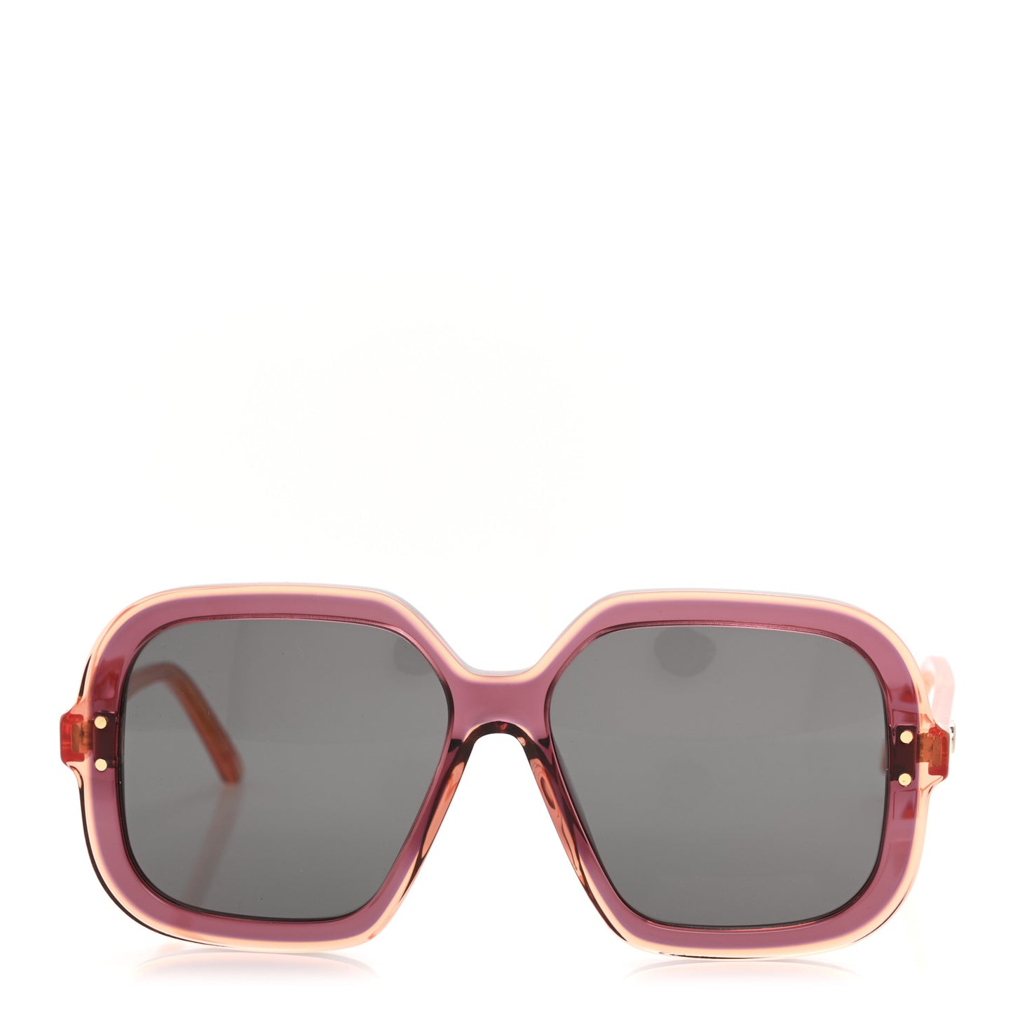 Acetate Cannage DiorHighlight S1I Square Sunglasses Red