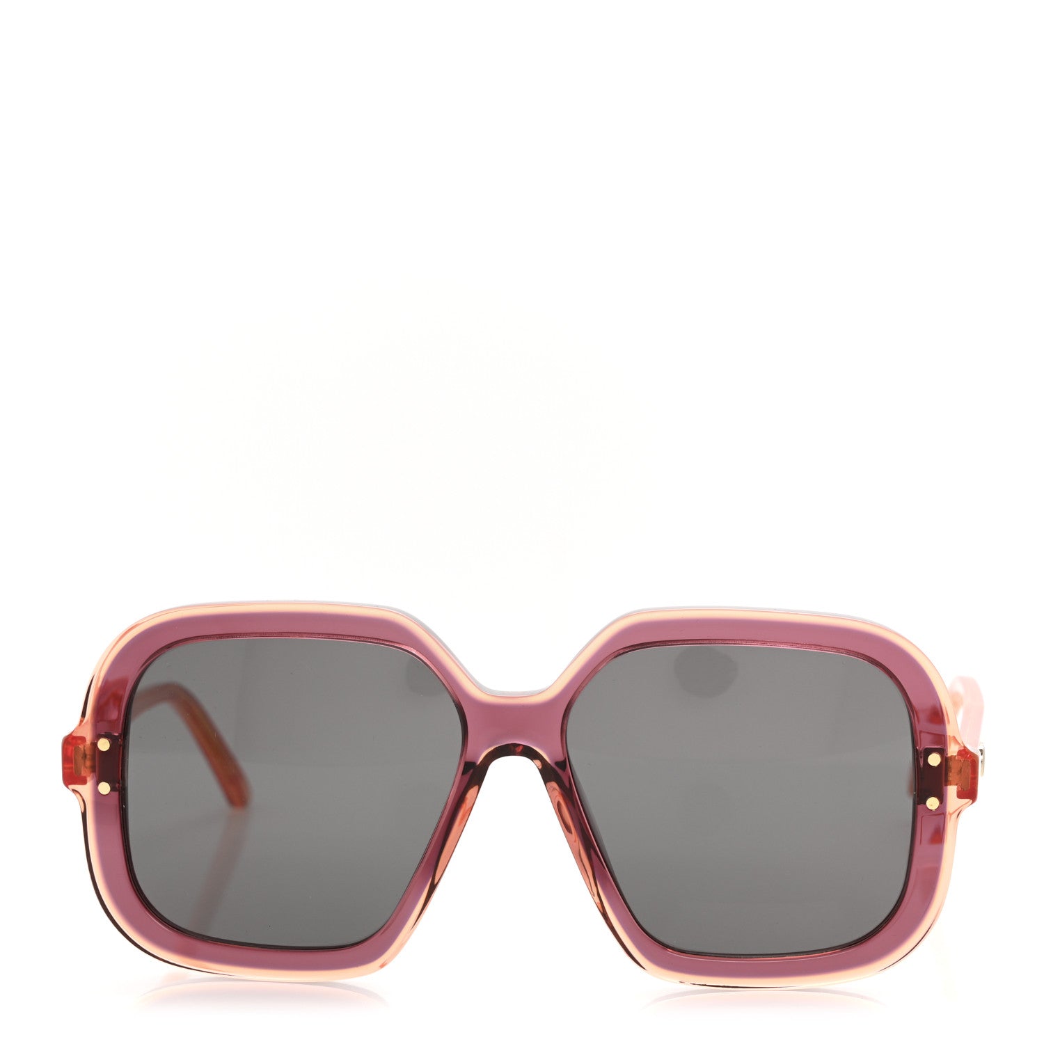 Christian Dior Acetate Cannage DiorHighlight S1I Square Sunglasses Red 2 of 8
