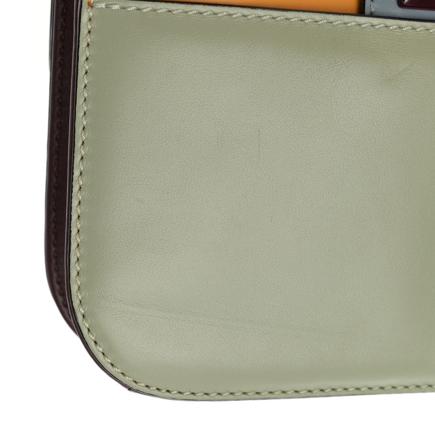 Valentino Garavani Vitello Small Glam Lock Rockstud Flap Mandarin Green Tea London Stone Rubin 18 of 18