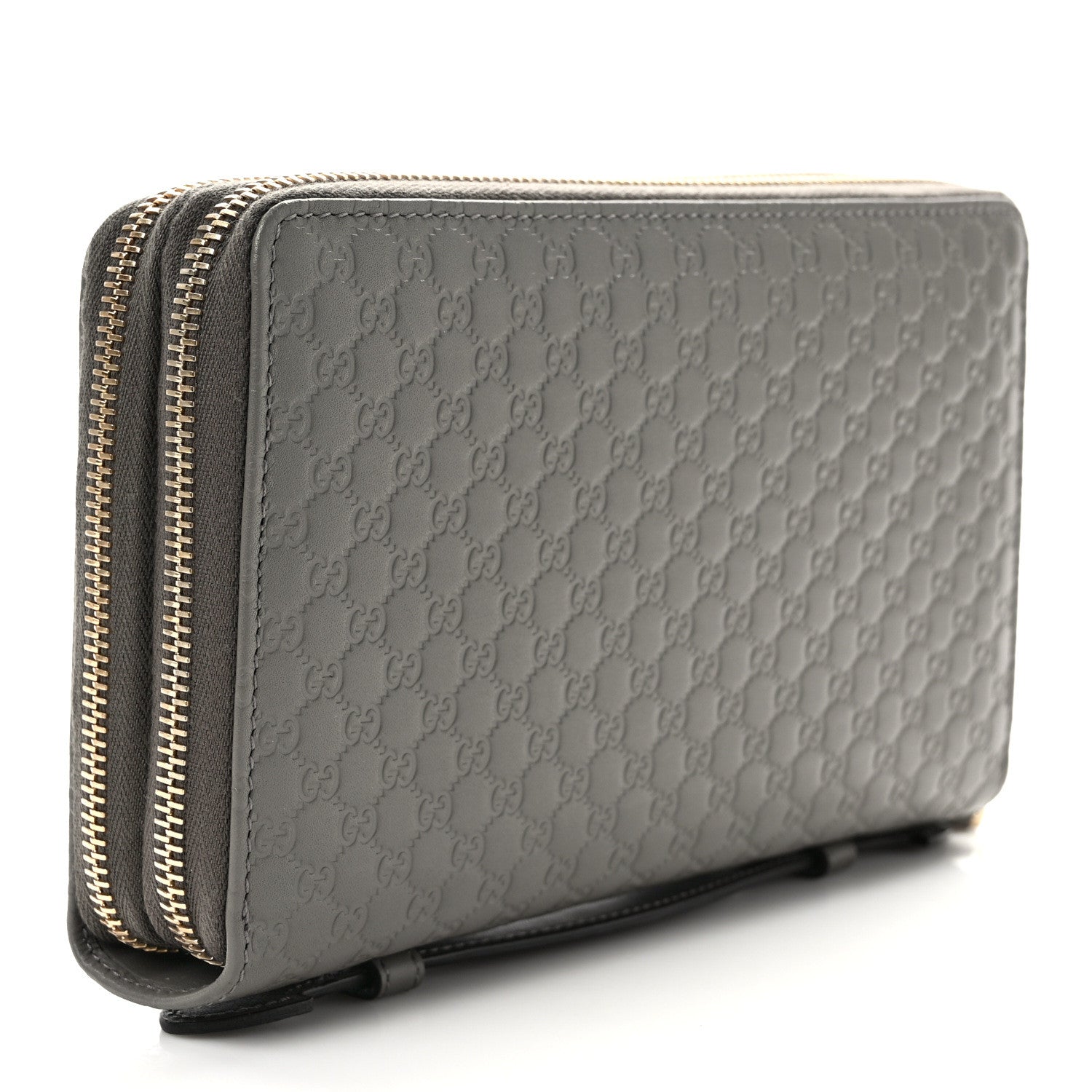 Gucci Soft Microguccissima Zip Around Top Handle Travel Wallet Loess 3 of 7