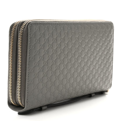 Gucci Soft Microguccissima Zip Around Top Handle Travel Wallet Loess 3 of 7