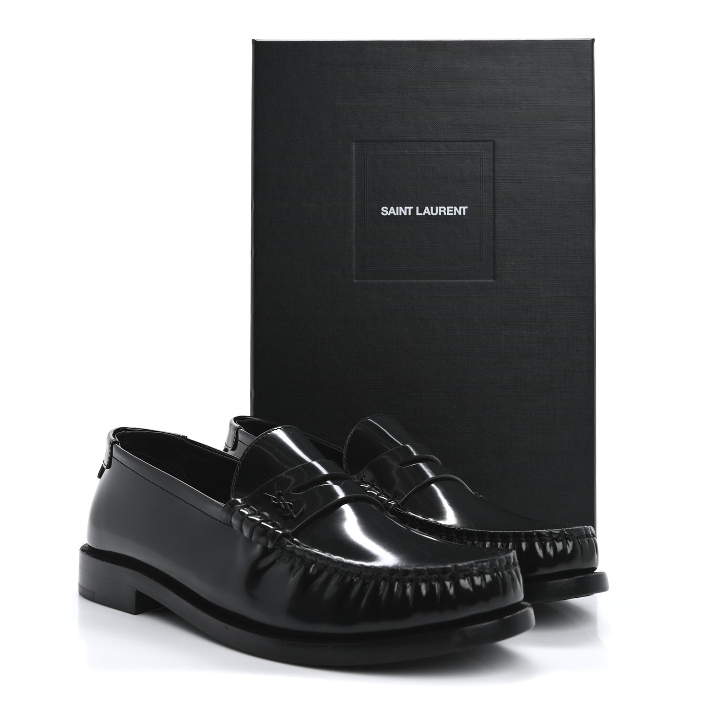Calfskin Penny Loafers 37 Black