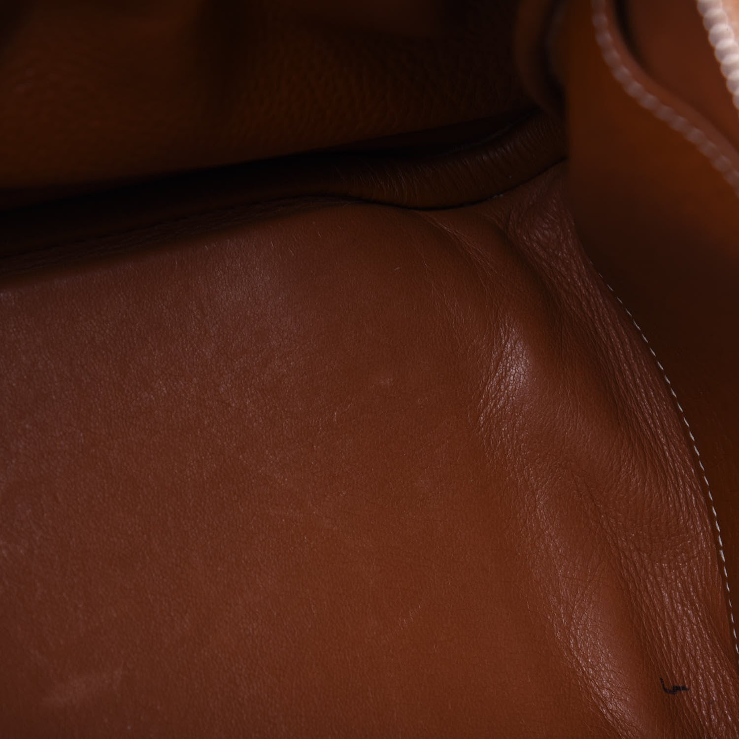Hermes Taurillon Clemence Lindy 30 Gold 9 of 17