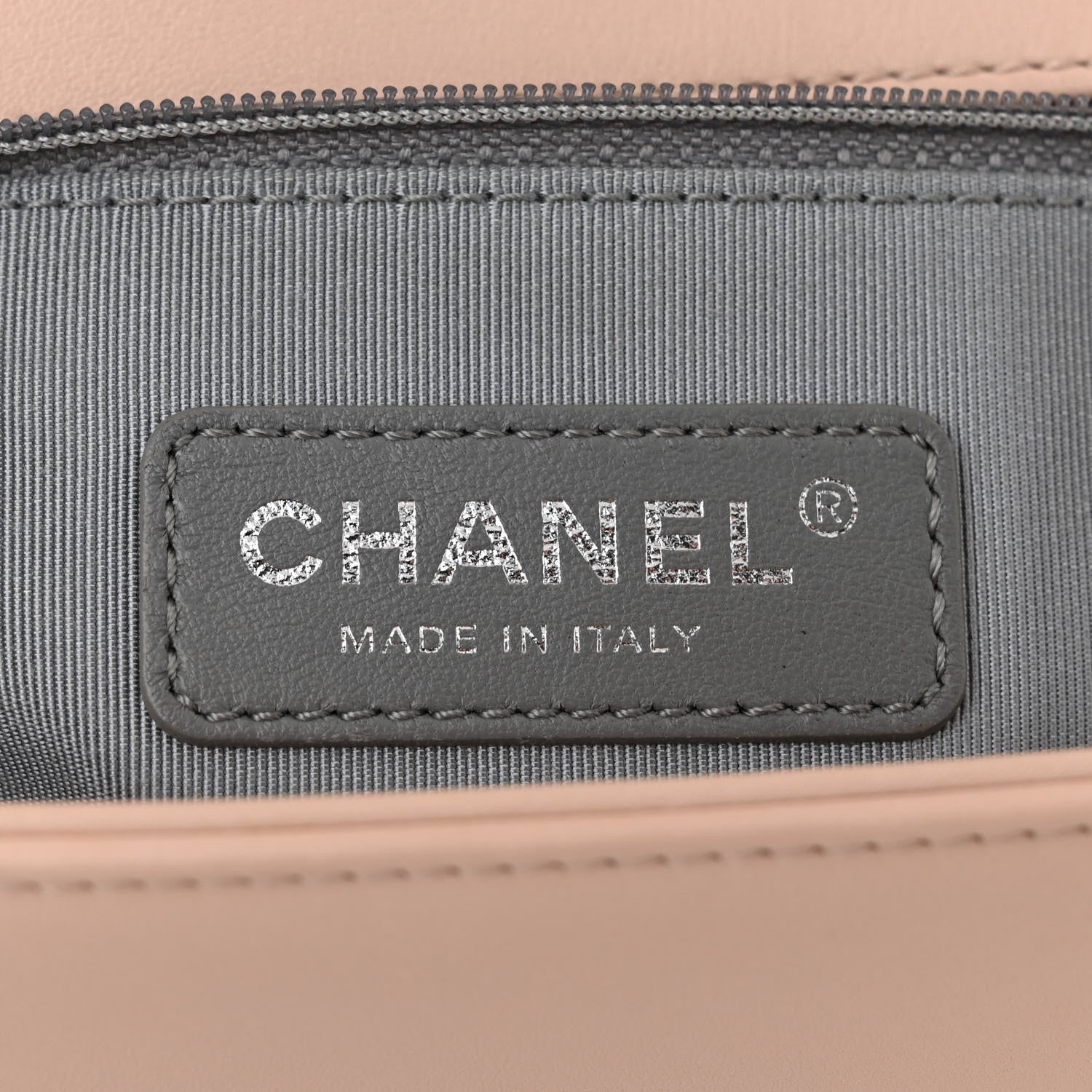 Chanel Calfskin Chevron Quilted New Medium Boy Flap Beige 6 of 11