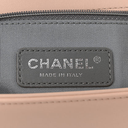 Chanel Calfskin Chevron Quilted New Medium Boy Flap Beige 6 of 11